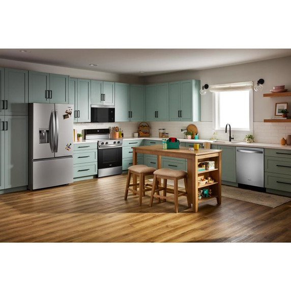 Whirlpool® 24-Inch Dishwasher with Total Coverage Wash Action and Auto Open Air Dry in Fingerprint Resistant Stainless Steel WDTS8024SZ