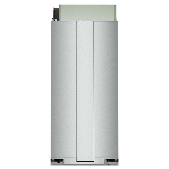 Kitchenaid® 20.8 Cu. Ft. 36" Built-In Side-by-Side Refrigerator features Exterior Water and Ice Dispenser with Measured Fill KBSD736SPS