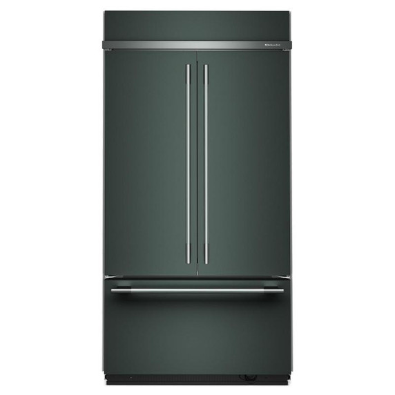 Kitchenaid® 24.2 Cu. Ft. 42" Built-In French Door Bottom Mount Refrigerator with Platinum Interior KBFN542SJP