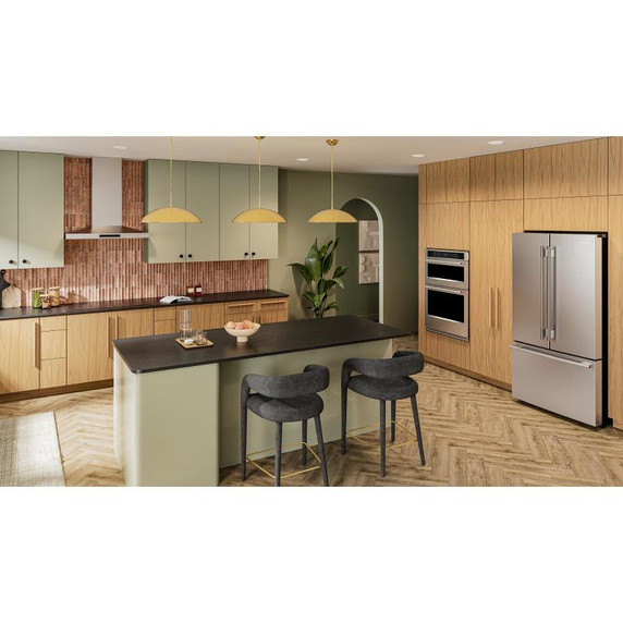 Kitchenaid® 31 cu. ft. French Door Refrigerator with Interior Water and Ice KRFF336SPS