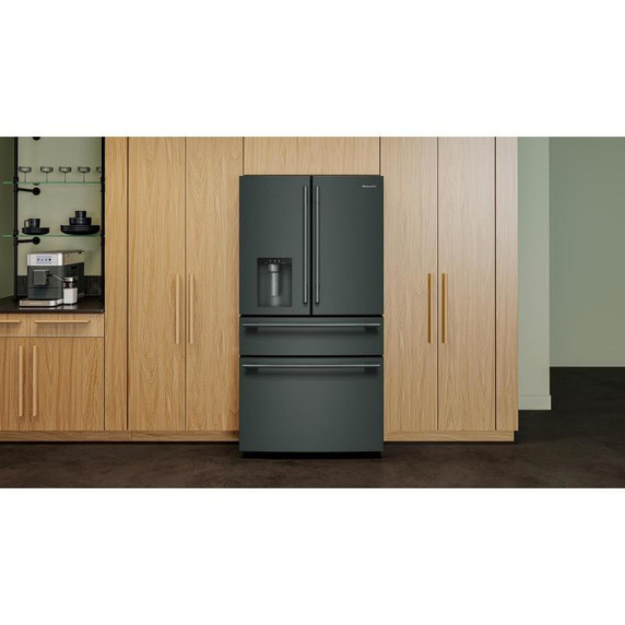 Kitchenaid® 29 cu. ft. French Door Refrigerator with Exterior Water and Ice and FreshChill™ Full-Width Refrigerated Drawer KRMF436SJP