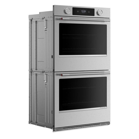 Kitchenaid® 27-inch Smart Electric Double Wall Oven with Assisted Cooking Modes - PrintShield™ Finish KOED727SPS