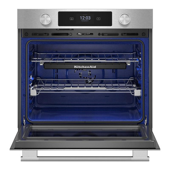 Kitchenaid® 27-inch Smart Electric Single Wall Oven with Assisted Cooking Modes - PrintShield™ Finish KOES727SPS