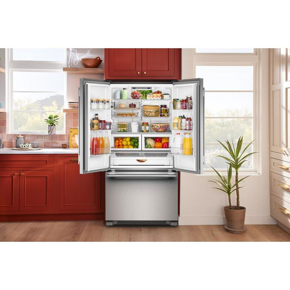 Kitchenaid® 22 Cu. Ft. 36-Inch Counter-Depth French Door Refrigerator with Internal Water Dispenser KRFC136TPS