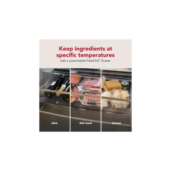 Kitchenaid® Counter-Depth French Door Refrigerator with Intelligent Auto Fill KRFC536SPS