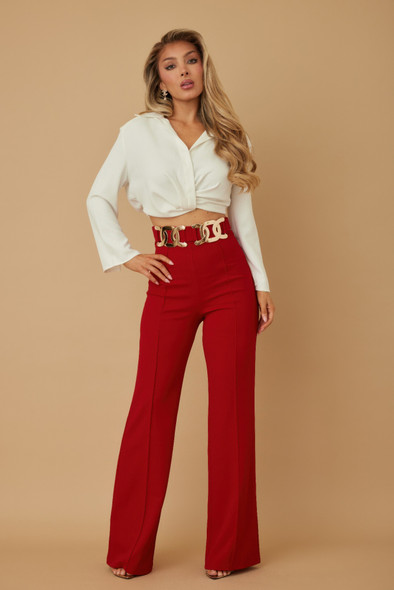 High Waist Fashion Pants-51913