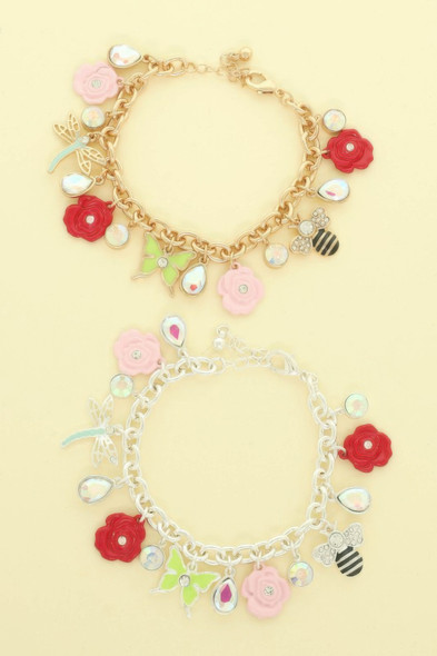 Floral Spring Charm Bracelet-51085