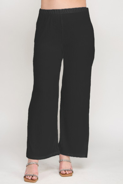 Plus Size Crinkle Knit Pants-48395 Plus Size Crinkle Knit Pants-48395
