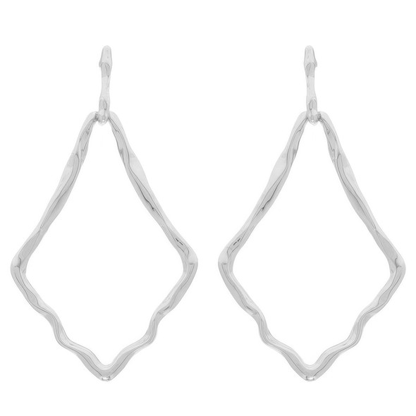 Twisted Deltoid Door Knocker Post Earrings-52062