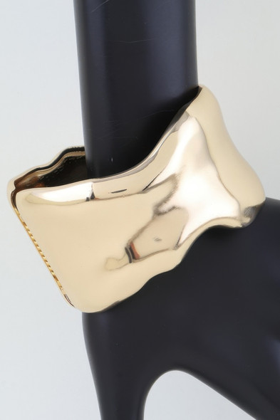Shiny Ripple Cuff Bracelet-47616