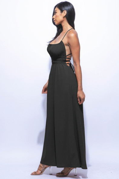 Side Slit Maxi Dress-44633 Side Slit Maxi Dress-44633