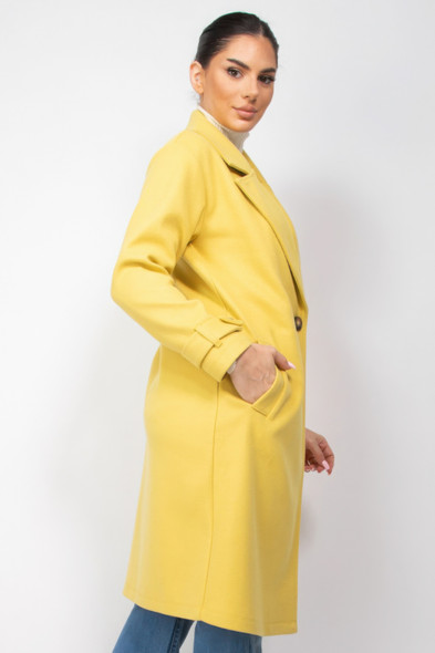 Collar pocketed coat-44605