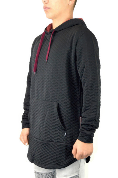 Quilted Pullover Hoodie Sweatshirts-45655