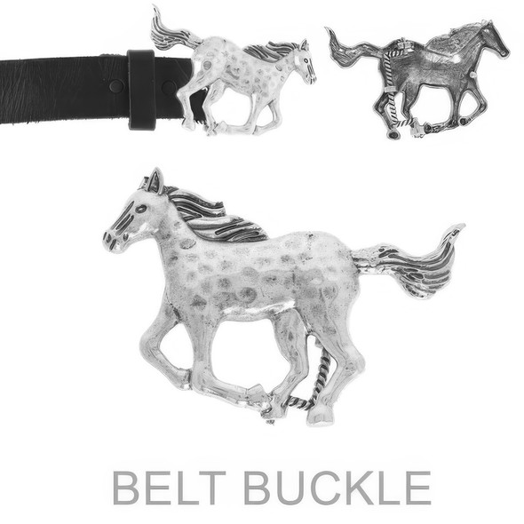 Western Running Horse Concho Belt Buckle-52194