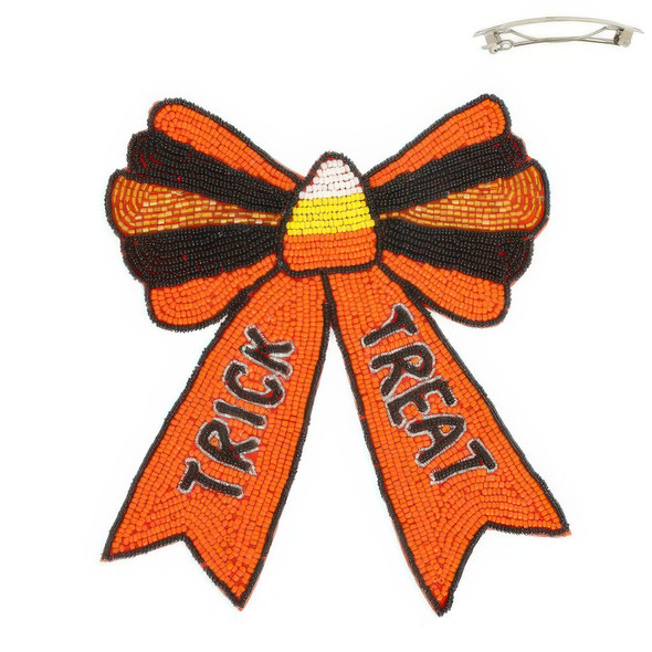 Halloween Theme Ribbon Barrette Hair Clip-52306