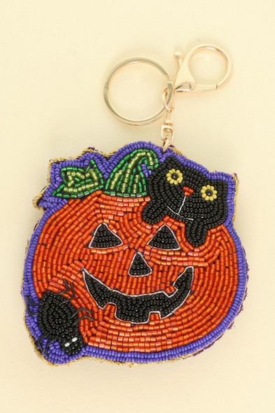 Halloween Theme Pumpkin Keychain-52132