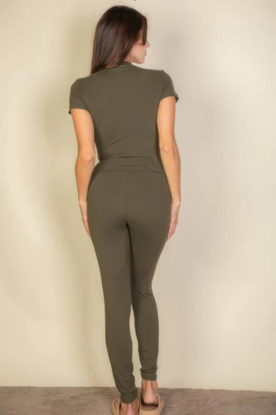 Basic Solid Leggings-44905