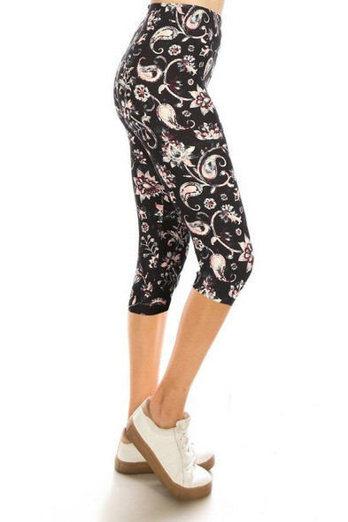 Print Capri Leggings-31650 Print Capri Leggings-31650