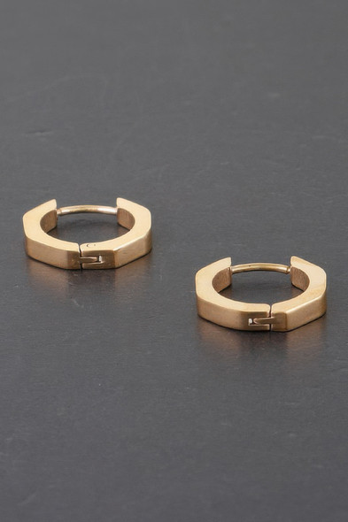 Metal Hoop Earrings-52361