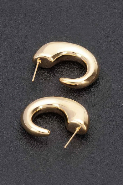 Metal Vintage Hoop Earring-52351