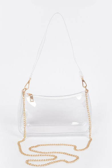 Transparent Shoulder Bag-49497