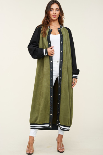 Maxi Faux Suede Jacket-46030