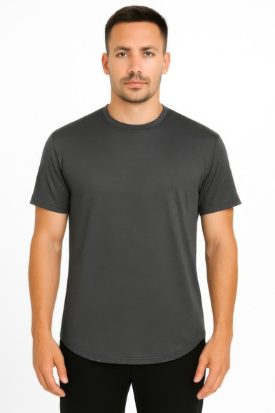 Curved Athletic Sports T-shirt-48937