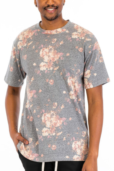 Heathered Floral Tshirt-45687