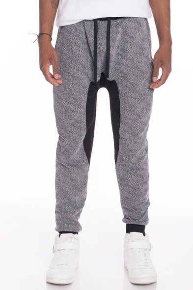 Mens Casual Marbled Sweat Pant Jogger-45682