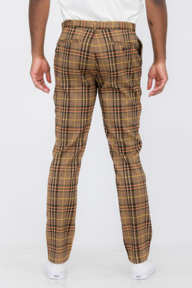 Mens Plaid Trouser Pants-45645