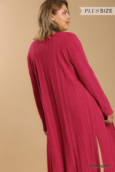 Open Front Long Body Cardigan-40461