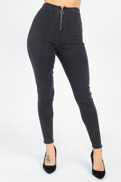High Waist Denim Jeans-33824