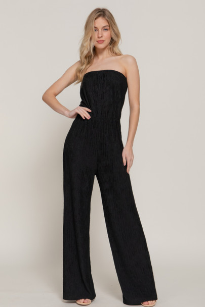 Crinkle Knit Tube Jumpsuit-46718 Crinkle Knit Tube Jumpsuit-46718