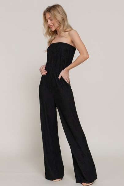 Crinkle Knit Tube Jumpsuit-46718 Crinkle Knit Tube Jumpsuit-46718