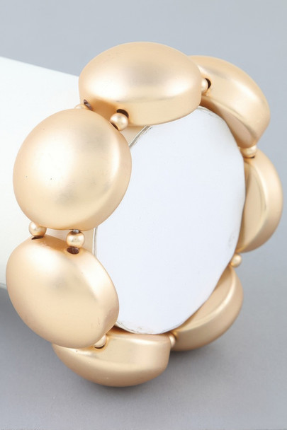 Polished Dome Cuff Bracelet-47881