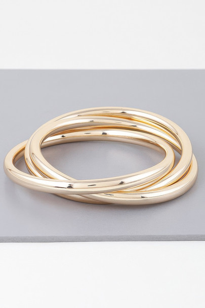 Triple Shiny Bangle Bracelet-47267