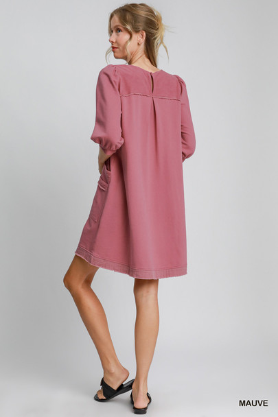 French Terry Mini Dress-44661 French Terry Mini Dress-44661