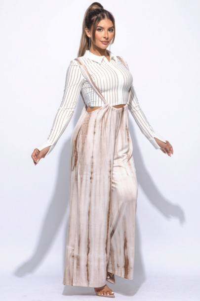 Drawstring Baggy Jumpsuit-44643 Drawstring Baggy Jumpsuit-44643