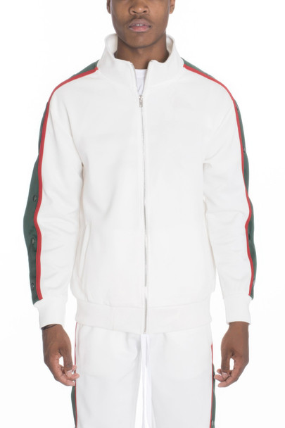 Snap Button Track Jacket -47749
