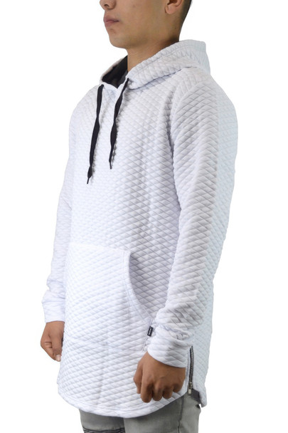 Quilted Pullover Hoodie Sweatshirts-45655