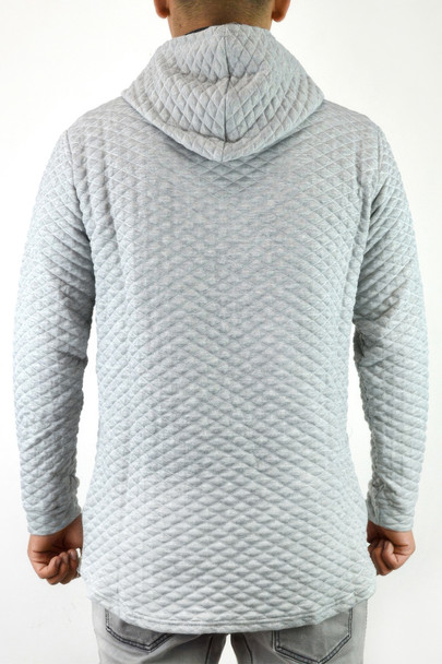 Quilted Pullover Hoodie Sweatshirts-45655