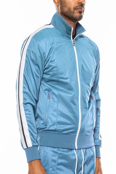 Single Stripe Tape Track Jacket-45421