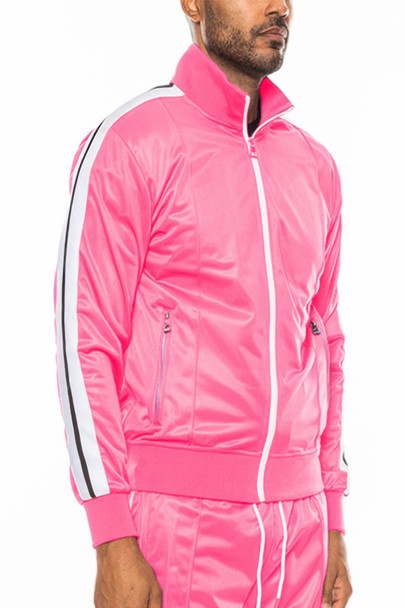 Single Stripe Tape Track Jacket-45421