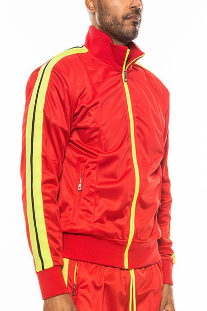 Single Stripe Tape Track Jacket-45421