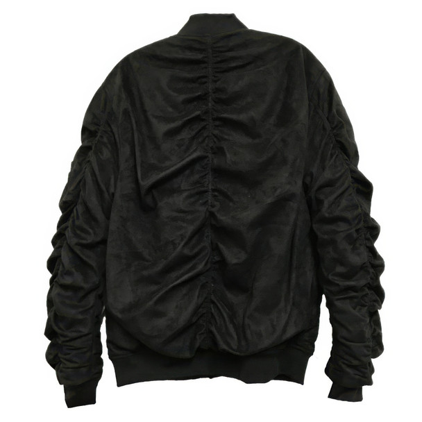 Mirosuede Scrunched Bomber Jacket-45413