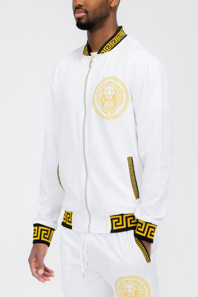 Mens Black And Gold Detail Track Suit-45384