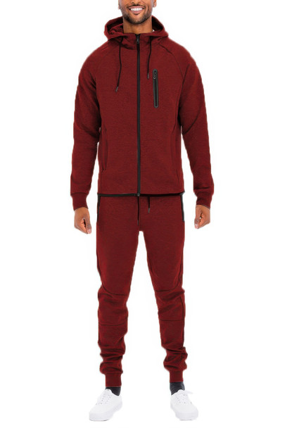 Mens Full Zip Sweat Pant Sweat Set-45365 Mens Full Zip Sweat Pant Sweat Set-45365