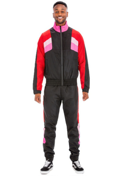 Windbreaker Chevron Track Suit-45331