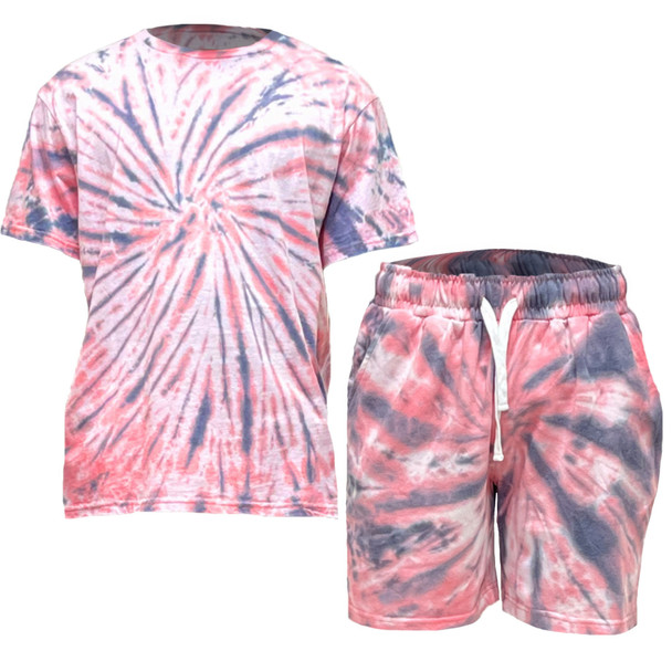 Tye Dye Shirt And Short Set-45306