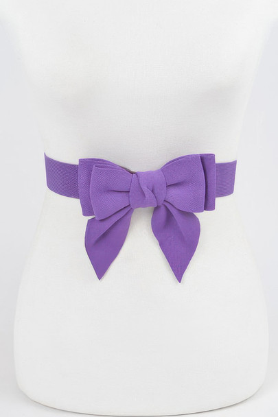 Ribbon Buckle Stretch Belt-51330